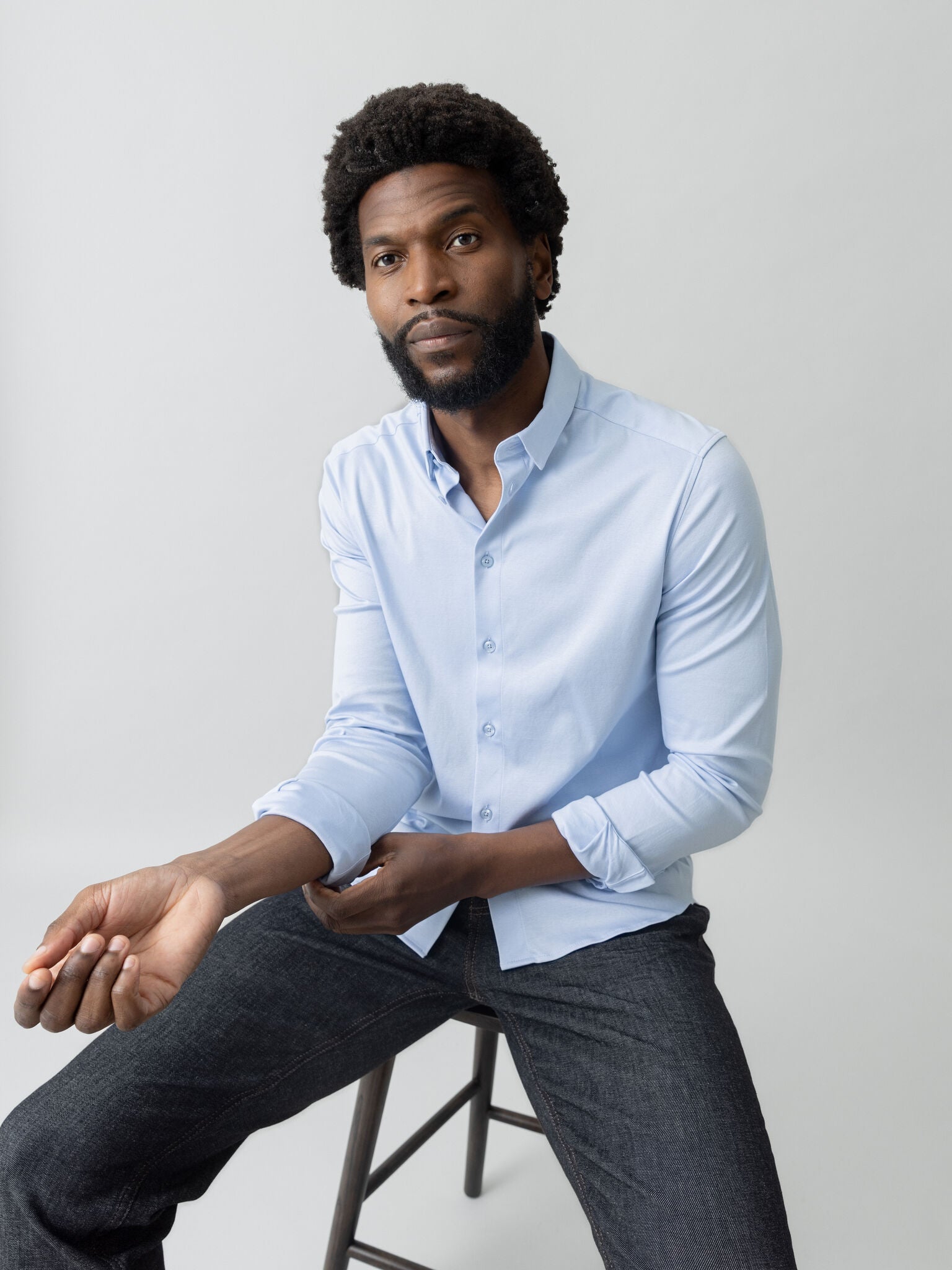 Modelshot / Light Blue / Detail